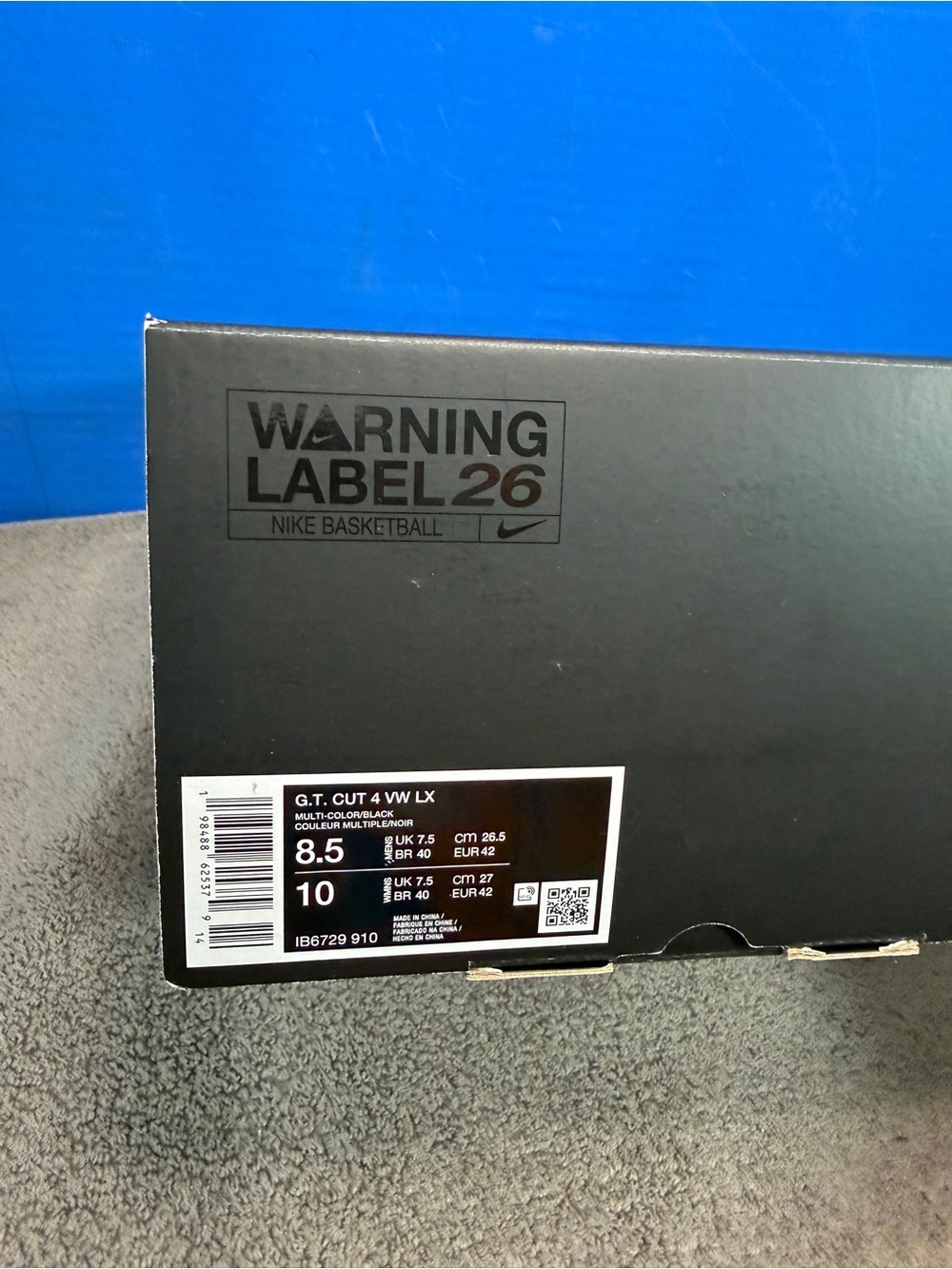 Nike gt cut 4 Warning label Wemby 
Brand new - Picture 7 of 9